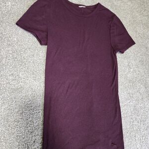 PINK Victoria's Secret Maroon Short Sleeve Tee